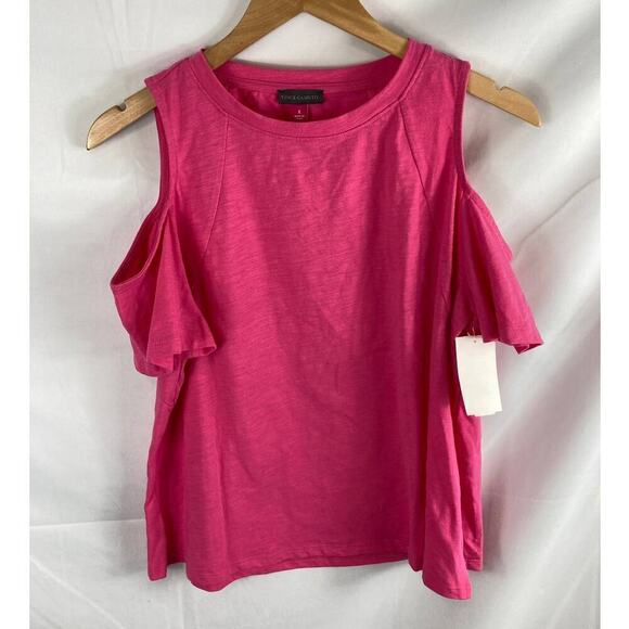 NWT Vince camuto cold shoulder tshirt pink S - Picture 3 of 6